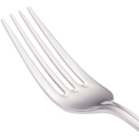 Walco 96051 Ultra 8 1/8" 18/10 Stainless Steel Extra Heavy Weight European Table Fork - 12/Pack