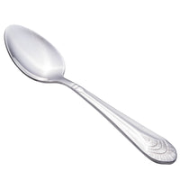 Walco 8001 Art Deco 5 7/8" 18/10 Stainless Steel Extra Heavy Weight Teaspoon - 12/Pack