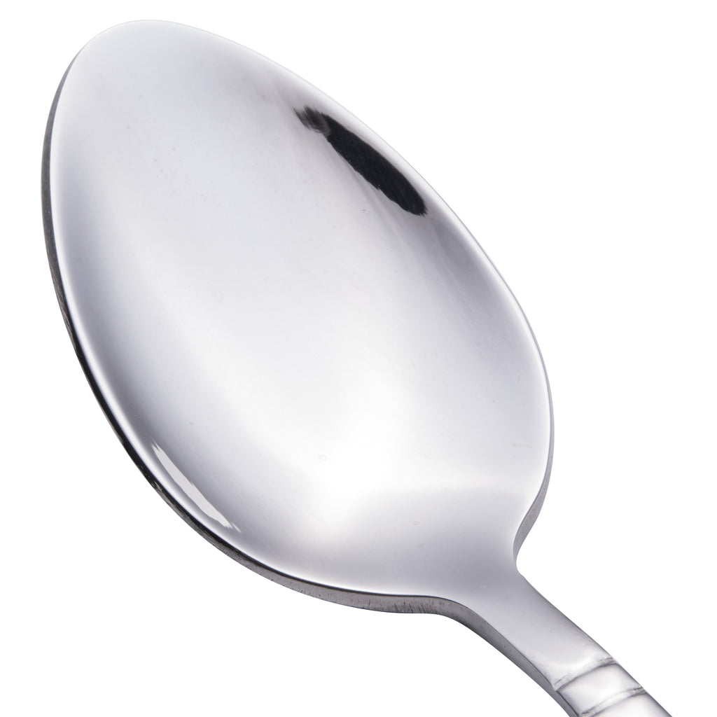Walco 8001 Art Deco 5 7/8" 18/10 Stainless Steel Extra Heavy Weight Teaspoon - 12/Pack
