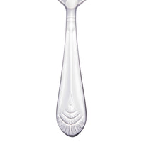 Walco 8029 Art Deco 4 1/2" 18/10 Stainless Steel Extra Heavy Weight Demitasse Spoon - 12/Pack