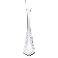 Walco 9011 Barony 6 5/8" 18/0 Stainless Steel Heavy Weight Flat Handle Butter Spreader - 12/Pack