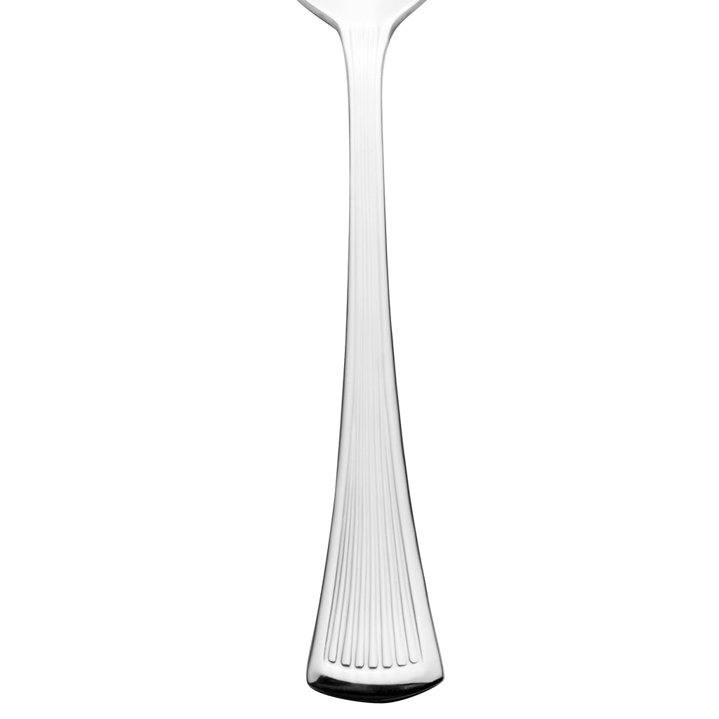 Walco 1801 Bosa Nova 6 1/8" 18/0 Stainless Steel Heavy Weight Teaspoon - 12/Pack