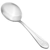 Walco 8012 Art Deco 5 3/4" 18/10 Stainless Steel Extra Heavy Weight Bouillon Spoon - 12/Pack