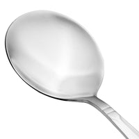 Walco 8012 Art Deco 5 3/4" 18/10 Stainless Steel Extra Heavy Weight Bouillon Spoon - 12/Pack