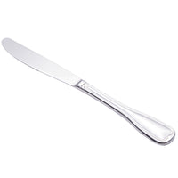 Walco 9345 Luxor 8 13/16" 18/10 Stainless Steel Extra Heavy Weight Dinner Knife - 12/Pack