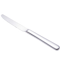 Walco 08451 Star 9 1/4" 18/10 Stainless Steel Extra Heavy Weight European Table Knife - 12/Pack