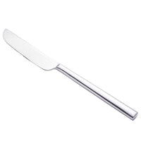 Walco 12451 Erik 9 3/8" 18/10 Stainless Steel Extra Heavy Weight European Table Knife - 12/Pack