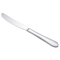 Walco 63451 Ironstone 9 3/4" 18/10 Stainless Steel Extra Heavy Weight European Dinner Knife - 12/Pack