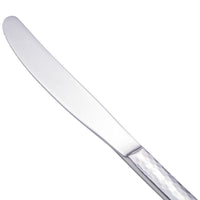 Walco 63451 Ironstone 9 3/4" 18/10 Stainless Steel Extra Heavy Weight European Dinner Knife - 12/Pack