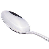 Reed & Barton RB110-002 Berkshire Matte 7 1/8" 18/10 Stainless Steel Extra Heavy Weight Dessert Spoon - 12/Pack