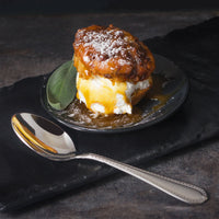 Reed & Barton RB110-002 Berkshire Matte 7 1/8" 18/10 Stainless Steel Extra Heavy Weight Dessert Spoon - 12/Pack