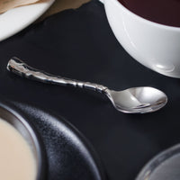 Reed & Barton RB111-007 Captiva 4 1/4" 18/10 Stainless Steel Extra Heavy Weight Demitasse Spoon - 12/Pack