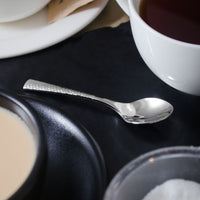 Reed & Barton RB118-007 Hollis 4 1/4" 18/10 Stainless Steel Extra Heavy Weight Demitasse Spoon - 12/Pack