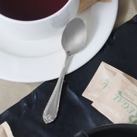 Reed & Barton RB120-007 London 4 1/4" 18/10 Stainless Steel Extra Heavy Weight Demitasse Spoon - 12/Pack