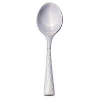 Reed & Barton RB118-007 Hollis 4 1/4" 18/10 Stainless Steel Extra Heavy Weight Demitasse Spoon - 12/Pack