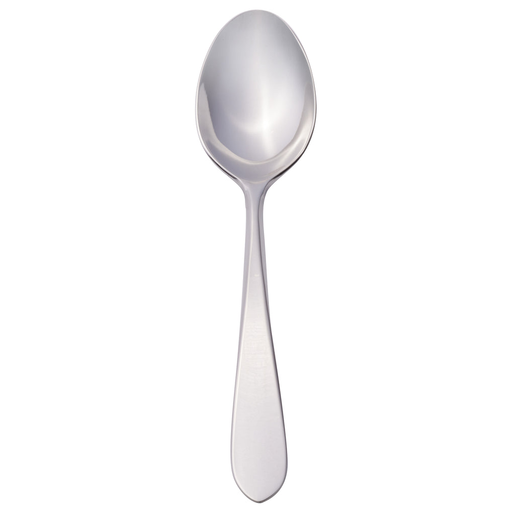 Reed & Barton RB124-002 R&B Soho 7 3/8" 18/10 Stainless Steel Extra Heavy Weight Dessert Spoon - 12/Pack