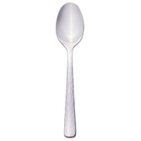 Reed & Barton RB127-007 Silver Echo 4 3/8" 18/10 Stainless Steel Extra Heavy Weight Demitasse Spoon - 12/Pack