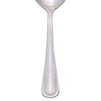 World Tableware 129 016 Reflections 6 3/8" 18/0 Stainless Steel Heavy Weight Bouillon Spoon - 12/Pack