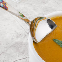 Master's Gauge by World Tableware 702 016 Pebblestone 7" 18/10 Stainless Steel Extra Heavy Weight Bouillon Spoon - 12/Pack