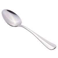 World Tableware 213 002 Baguette 7 1/4" 18/0 Stainless Steel Heavy Weight Dessert Spoon - 12/Pack