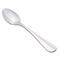 World Tableware 213 007 Baguette 4 3/4" 18/0 Stainless Steel Heavy Weight Demitasse Spoon - 12/Pack