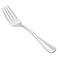 World Tableware 213 030 Baguette 7 1/4" 18/0 Stainless Steel Heavy Weight Dessert Fork - 12/Pack