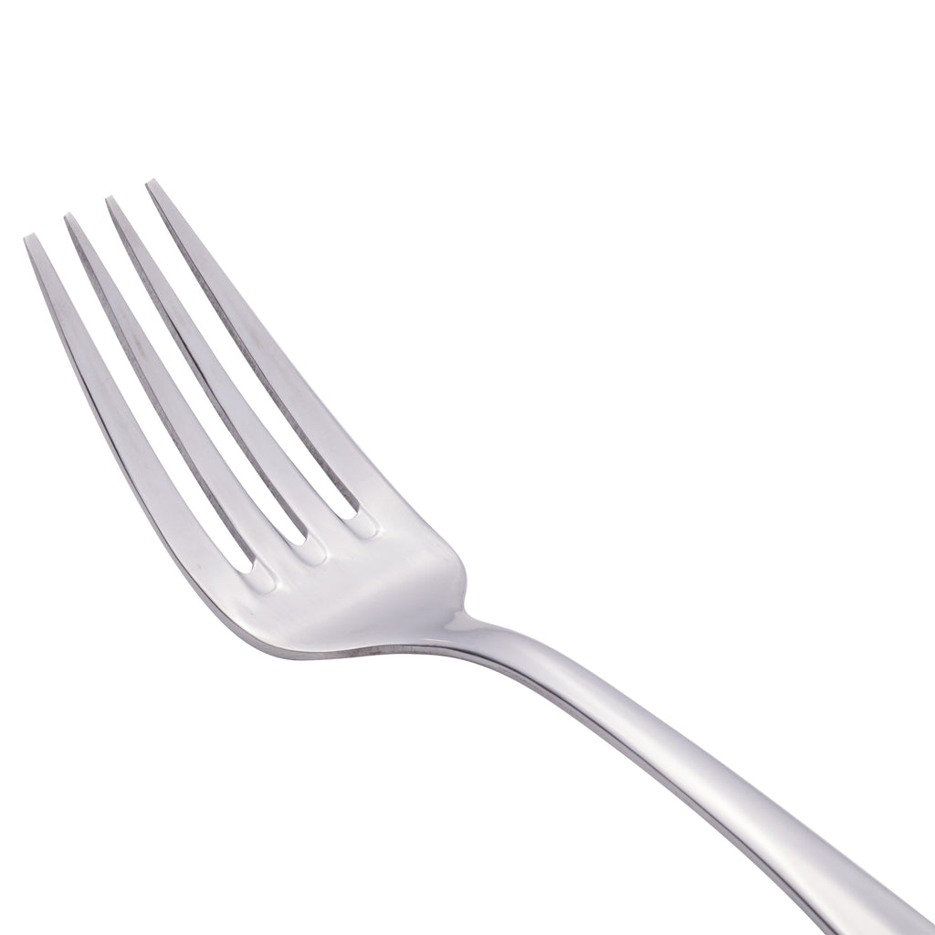 World Tableware 213 030 Baguette 7 1/4" 18/0 Stainless Steel Heavy Weight Dessert Fork - 12/Pack