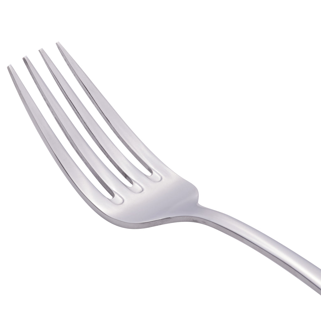 World Tableware 213 039 Baguette 8 1/2" 18/0 Stainless Steel Heavy Weight European Dinner Fork - 12/Pack