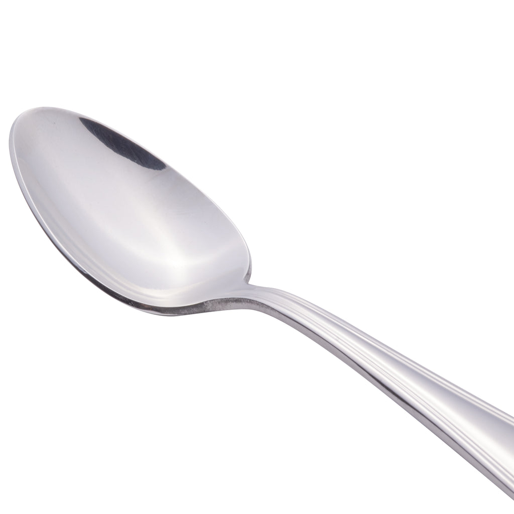 World Tableware 239 001 Antique 6" 18/0 Stainless Steel Heavy Weight Teaspoon - 12/Pack