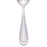 World Tableware 239 007 Antique 4 1/4" 18/0 Stainless Steel Heavy Weight Demitasse Spoon - 12/Pack