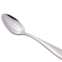World Tableware 239 007 Antique 4 1/4" 18/0 Stainless Steel Heavy Weight Demitasse Spoon - 12/Pack