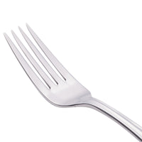 World Tableware 239 030 Antique 7 1/4" 18/0 Stainless Steel Heavy Weight Dessert Fork - 12/Pack