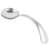 Bon Chef STS1001 18/10 Stainless Steel Extra Heavy Sombrero Bouillon Tasting Spoon - 12/Pack