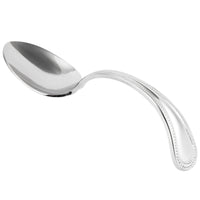 Bon Chef STS1003 18/10 Stainless Steel Extra Heavy Sombrero Soup/Dessert Tasting Spoon - 12/Pack
