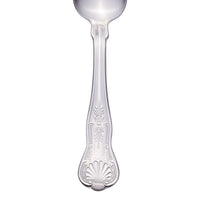 World Tableware 244 003 Kings 8 3/4" 18/0 Stainless Steel Heavy Weight Tablespoon / Serving Spoon - 12/Pack