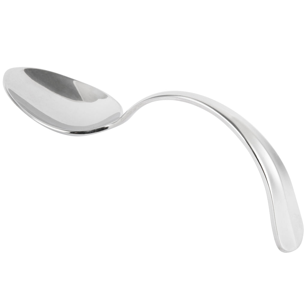 Bon Chef STS1103 18/10 Stainless Steel Extra Heavy Chambers Soup/Dessert Tasting Spoon - 12/Pack