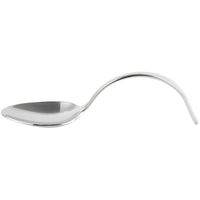 Bon Chef STS1103 18/10 Stainless Steel Extra Heavy Chambers Soup/Dessert Tasting Spoon - 12/Pack