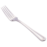 World Tableware 256 039 Cortland 8" 18/0 Stainless Steel Heavy Weight European Dinner Fork - 12/Pack