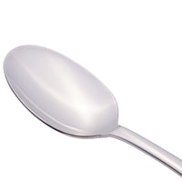 World Tableware 467 003 Auberge 7 5/8" 18/0 Stainless Steel Heavy Weight Tablespoon / Serving Spoon - 12/Pack