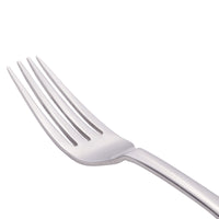 World Tableware 467 039 Auberge 7 3/4" 18/0 Stainless Steel Heavy Weight European Dinner Fork - 12/Pack