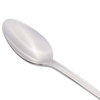 World Tableware 774 021 Geneva 8" 18/8 Stainless Steel Extra Heavy Weight Iced Tea Spoon - 12/Pack