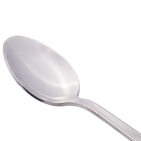 World Tableware 881 002 Minuet 7" 18/0 Stainless Steel Heavy Weight Dessert Spoon - 12/Pack