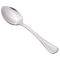 World Tableware 888 002 Masterpiece 7 1/8" 18/0 Stainless Steel Heavy Weight Dessert Spoon - 12/Pack