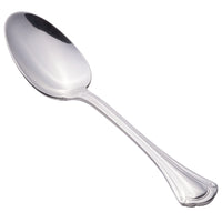 World Tableware 961 002 Resplendence 6 7/8" 18/0 Stainless Steel Heavy Weight Dessert Spoon - 12/Pack