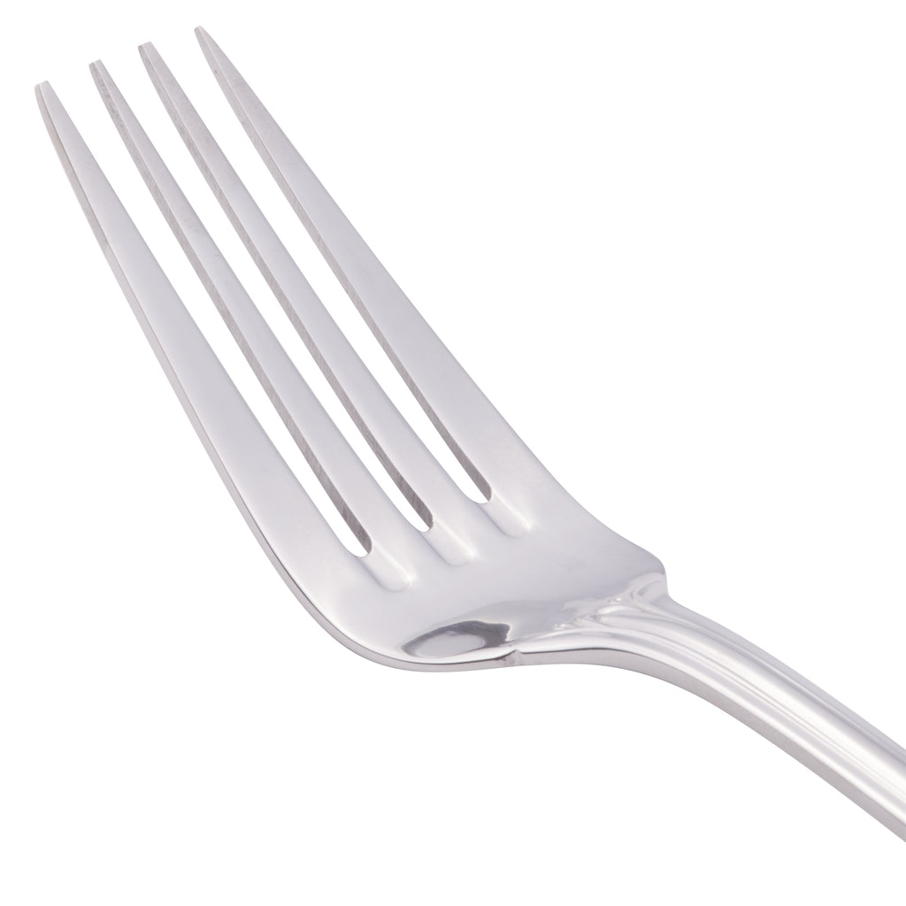 World Tableware 961 039 Resplendence 8" 18/0 Stainless Steel Heavy Weight European Dinner Fork - 12/Pack