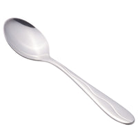 World Tableware 973 001 Cantina 6" 18/0 Stainless Steel Heavy Weight Teaspoon - 12/Pack