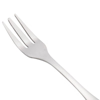 Acopa Bellwood 5 7/8" 18/0 Stainless Steel Medium Weight Cocktail / Oyster Fork - 12/Pack