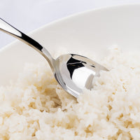 Acopa Benson 8 1/8" 18/0 Stainless Steel Heavy Weight Tablespoon / Serving Spoon - 12/Pack