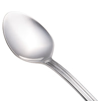 Acopa Saxton 7 9/16" 18/0 Stainless Steel Heavy Weight Iced Tea Spoon - 12/Pack