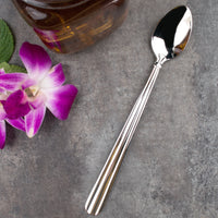 Acopa Harmony 7 1/4" 18/8 Stainless Steel Extra Heavy Weight Iced Tea Spoon - 12/Pack